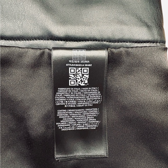 Marciano by Guess, Tweed & Faux Leather Mini Skirt, Size 4, Black, White - Picture 11 of 14